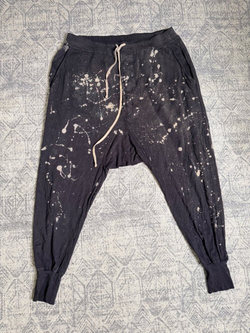 Rick Owens DRKSHDW x Dro Lab Custom 1/1 Reworked Treated Prisoner Drawstring Pan